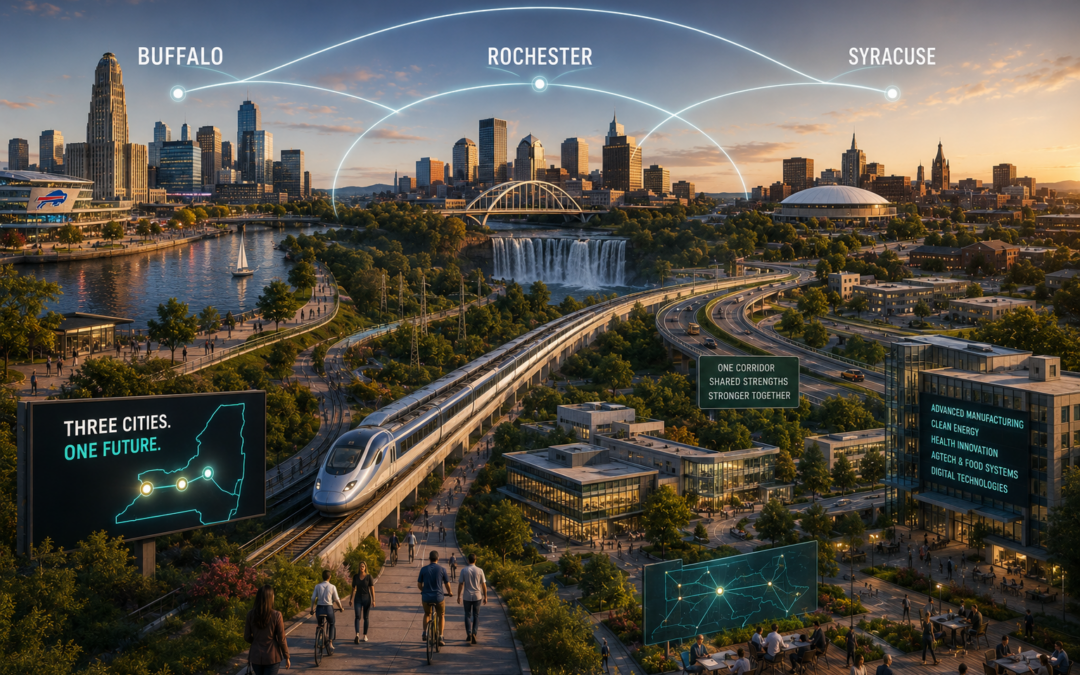 Three Cities, One Future: Scenarios for a Collaborative Rust Belt Corridor from Buffalo to Syracuse (EXAMPLE)